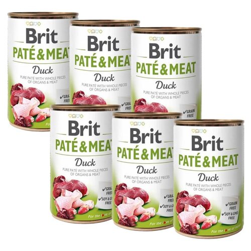 Karma dla psa BRIT Paté & Meat Kaczka 6 x 400 g