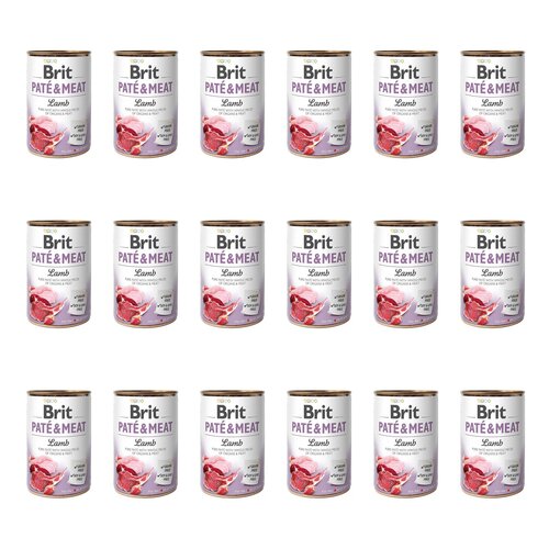 Karma dla psa BRIT Paté & Meat Jagnięcina 18 x 400 g