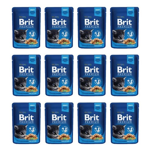 Karma dla kota BRIT Premium Kurczak 12 x 100 g