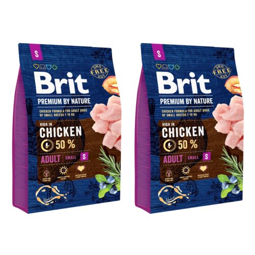 Karma dla psa BRIT Premium By Nature Kurczak 2 x 3 kg