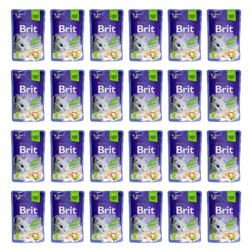 Karma dla kota BRIT Premium Pstrąg 24 x 85 g