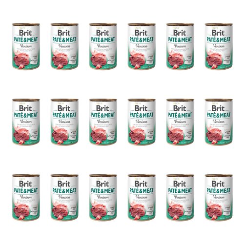 Karma dla psa BRIT Paté & Meat Dziczyzna 18 x 400 g