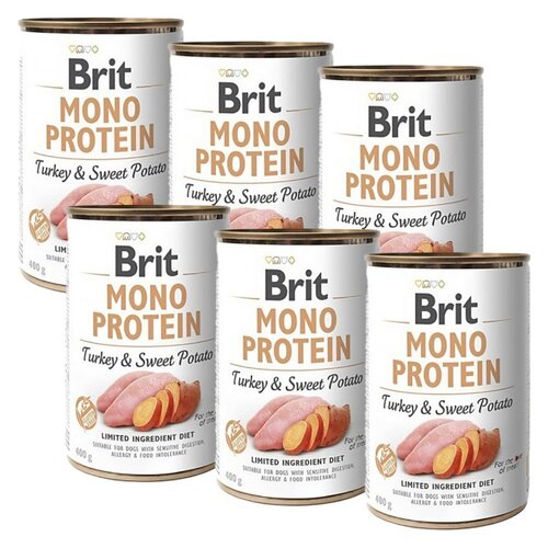 Karma dla psa BRIT Mono Protein Indyk z ziemniakami 6 x 400 g