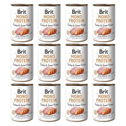 Karma dla psa BRIT Mono Protein Indyk z ziemniakami 12 x 400 g