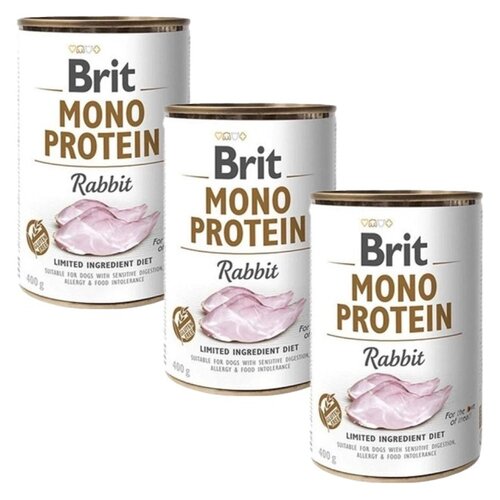 Karma dla psa BRIT Mono Protein Królik 3 x 400 g
