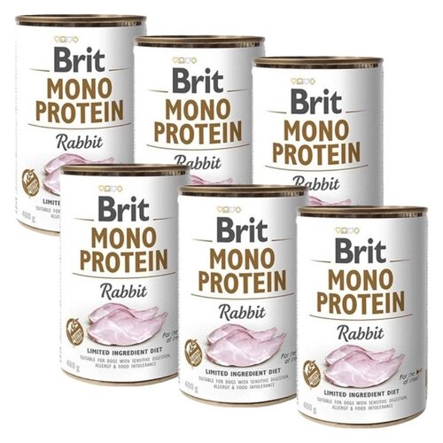 Karma dla psa BRIT Mono Protein Królik 6 x 400 g