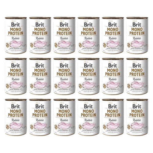 Karma dla psa BRIT Mono Protein Królik 18 x  400 g