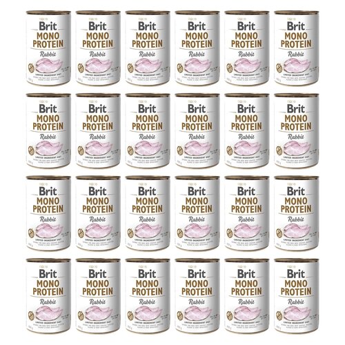 Karma dla psa BRIT Mono Protein Królik 24 x 400 g