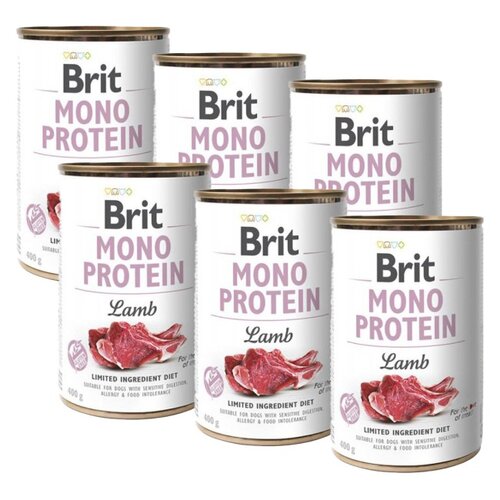 Karma dla psa BRIT Mono Protein Jagnięcina 6 x 400 g