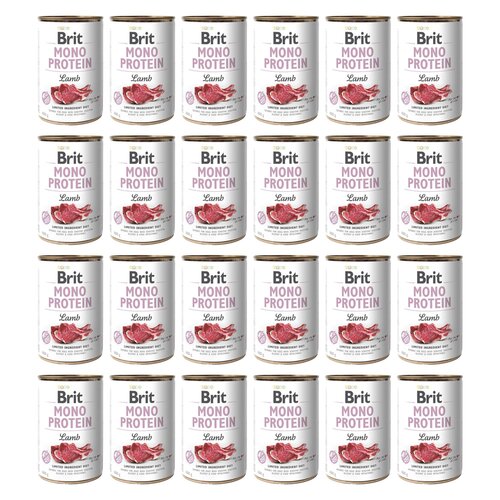 Karma dla psa BRIT Mono Protein Jagnięcina 24 x 400 g