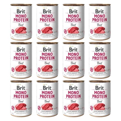 Karma dla psa BRIT Mono Protein Wołowina 12 x 400 g