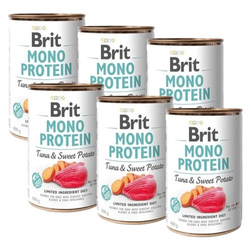 Karma dla psa BRIT Mono Protein Tuńczyk z ziemniakami 6 x 400 g