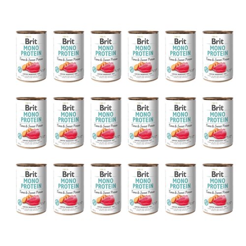 Karma dla psa BRIT Mono Protein Tuńczyk z ziemniakami 18 x 400 g