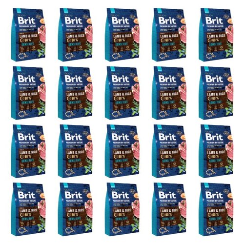 Karma dla psa BRIT Premium by Nature Sensitive Jagnięcina 20 x 1 kg