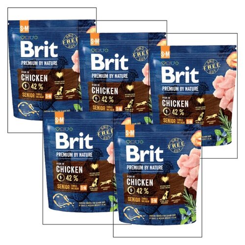 Karma dla psa BRIT Premium by Nature Junior Kurczak 5 x 1 kg