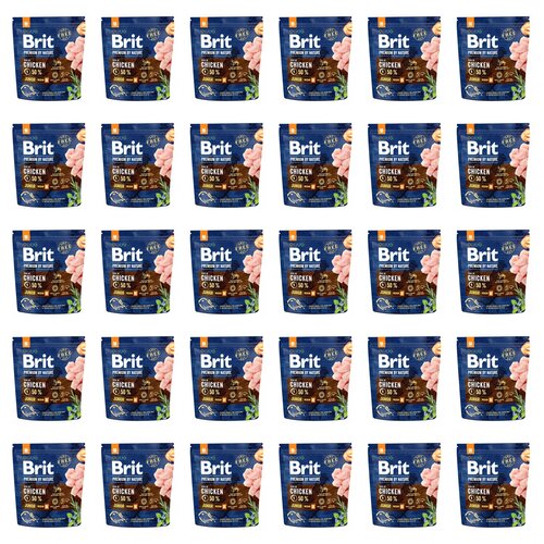 Karma dla psa BRIT Premium By Nature Junior Kurczak 30 x 1 kg