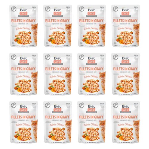 Karma dla kota BRIT Care Fillets In Gravy Kurczak 12 x 85 g