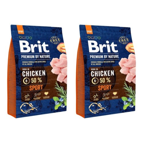 Karma dla psa BRIT Premium By Nature Sport Kurczak 2 x 3 kg
