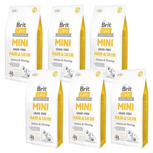 Karma dla psa BRIT Care Mini Hair & Skin Łosoś ze śledziem 6 x 2 kg
