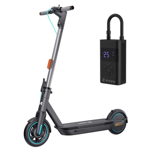 Hulajnoga elektryczna MOTUS Scooty 10 2023 60km 350W 10" Turkusowy + Pompka rowerowa XRIDER z funkcją powerbank XR00AP01