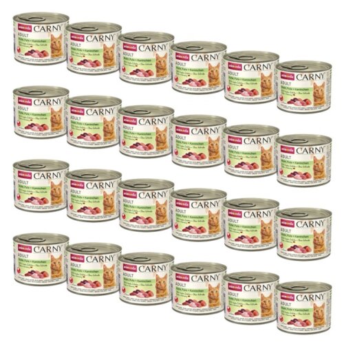 Karma dla kota ANIMONDA Carny Kurczak z indykiem i królikiem 24 x 200 g