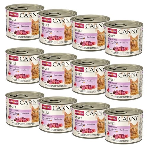 Karma dla kota ANIMONDA Carny Indyk z jagnięciną 12 x 200 g