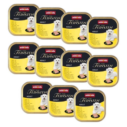 Karma dla psa ANIMONDA Vom Feinsten z indykiem i serem 11 x 150 g