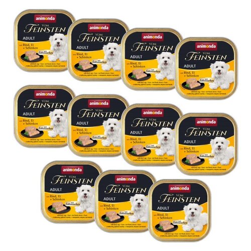 Karma dla psa ANIMONDA Vom Feinsten Wołowina z jajkiem i szynką 11 x 150 g