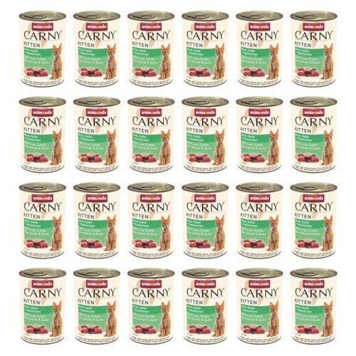 Karma dla kota ANIMONDA Carny Wołowina z indykiem i królikiem 24 x 400 g