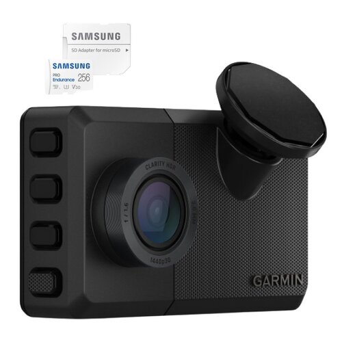Wideorejestrator GARMIN Dash Cam Live + Karta pamięci SAMSUNG Pro Endurance microSDXC 256GB + Adapter