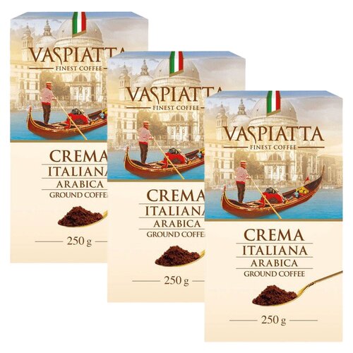Kawa mielona VASPIATTA Crema Italiana 3 x 0.25 kg
