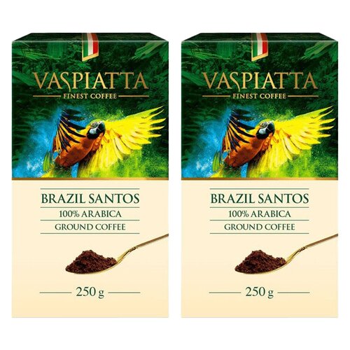 Kawa mielona VASPIATTA Brazil Santos Arabica 2 x 0.25 kg