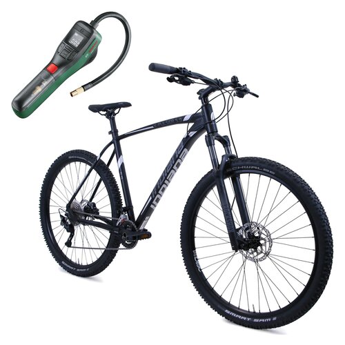 Rower górski MTB INDIANA X-Pulser 5.9 M23 29 cali męski Czarny + Pompka rowerowa BOSCH EasyPump 0603947000