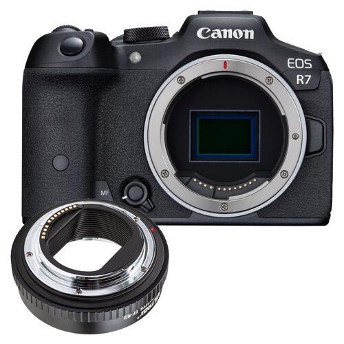 Aparat CANON EOS R7 Body Czarny + Adapter VILTROX EF-R2