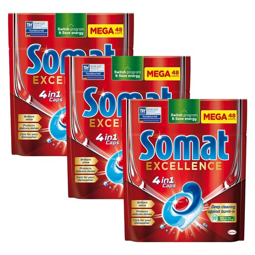 Kapsułki do zmywarek SOMAT Excellence 4 in 1 - 144 szt.