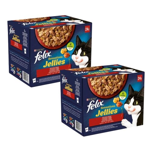 Karma dla kota FELIX Sensations Jellies Wiejskie smaki (48 x 85 g)