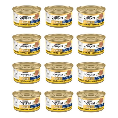 Karma dla kota GOURMET Gold Mus Kurczak 12 x 85 g
