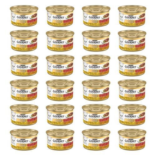 Karma dla kota GOURMET Gold Kurczak i wątróbka 24 x 85 g