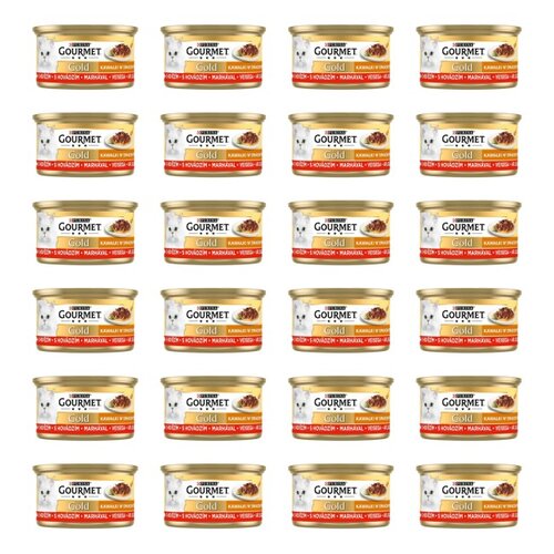 Karma dla kota GOURMET Gold Succulent Delights Wołowina 24 x 85 g