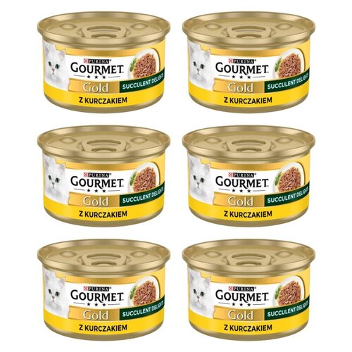 Karma dla kota GOURMET Gold Succulent Delights Kurczak 6 x 85 g