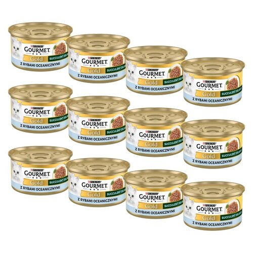 Karma dla kota GOURMET Gold Succulent Delights Ryby oceaniczne 12 x 85 g