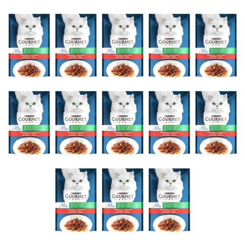 Karma dla kota GOURMET Perle z Wołowiną i marchewką 13 x 85 g