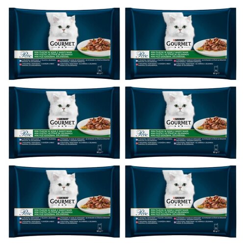 Karma dla kota GOURMET Perle Filet z warzywami (24 x 85 g)
