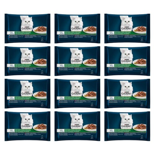 Karma dla kota GOURMET Perle Filet z warzywami (48 x 85 g)