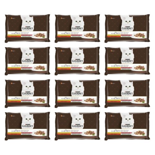 Karma dla kota GOURMET A La Carte Przepisy szefa kuchni Mix Smaków (48 x 85 g)