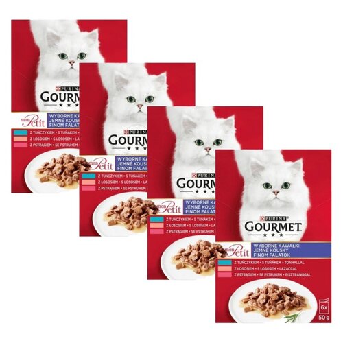 Karma dla kota GOURMET Mon Petit Mix Ryby (24 x 50 g)