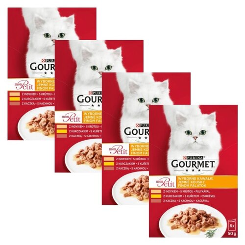 Karma dla kota GOURMET Mon Petit Mix Drób (24 x 50 g)