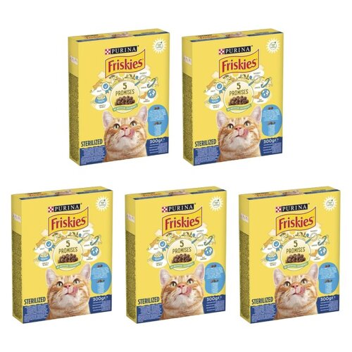 Karma dla kota FRISKIES Sterilized Łosoś z Warzywami 5 x 300 g