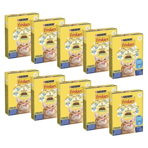 Karma dla kota FRISKIES Sterilized Łosoś z Warzywami 10 x 300 g