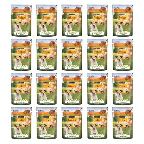 Karma dla psa FRISKIES Adult Kurczak z marchewką w sosie 20 x 100 g